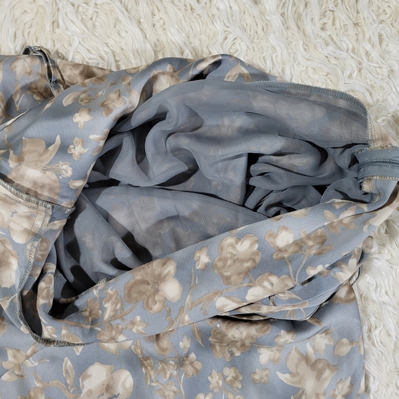 Ralph Lauren Floral Sleeveless Satin Gown Size 12 - Picture 7 of 11